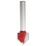 Carbide Trimmer / Router Bit, V-Groove Bit 90°