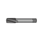 Taper Tap Series for Pipes Short Screw for Stainless Steel, Long Shank LT-SUS-S-TPT