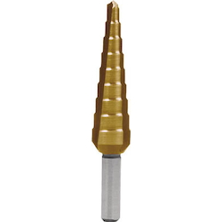 Step Drill (3-Flute Titanium-Coated Type)