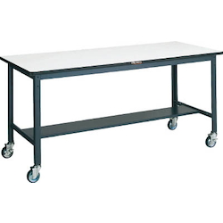 Medium Work Bench with φ100 mm Urethane Casters Linoleum Tabletop Average Load (kg) 250