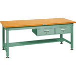 Medium Work Bench with 2 Side by Side Drawers Average Load (kg) 1200