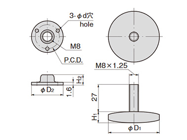 KC-27 series dimensional drawing